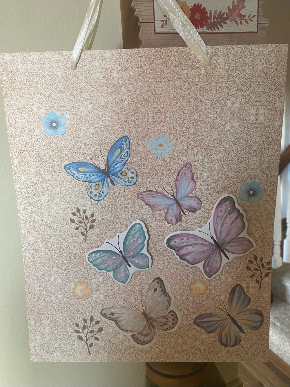 Butterfly 3-D gift bag